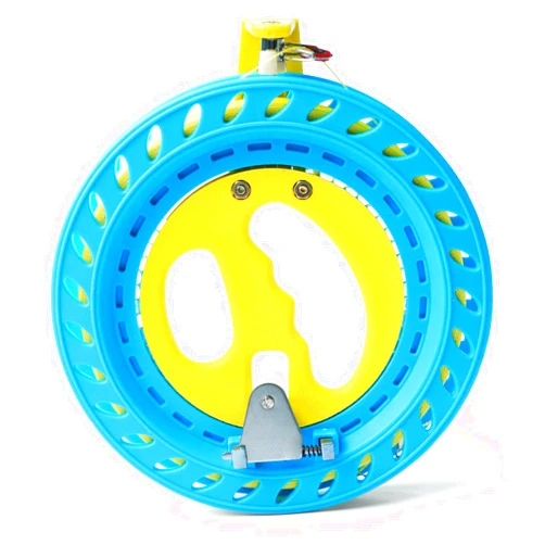 Chieon Zoe Kite String Reel Winder 7 inches (Dia) with 650 ft Line Lockable Kite Wheel (7 inchs, Blue)