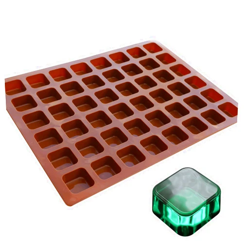 PJ Bold Square Brownie Bite Silicone Mold - Half Sheet