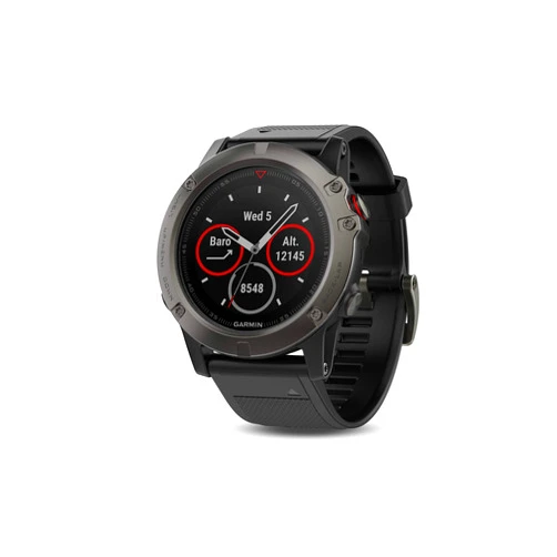 Garmin fenix 5X Sapphire GPS Watch - Slate Gray with Black Band (Renewed)