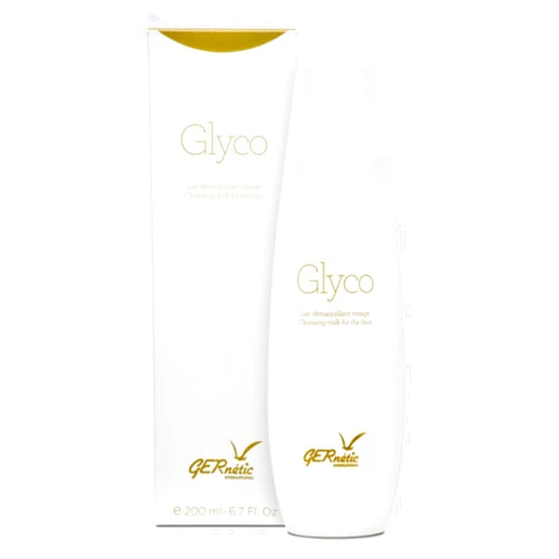 Gernetic International Gernetic Glyco Cleansing Milk, Hydrating Makeup Remover for Face & Neck, for All Skin Types, 200 ml/ 6.7 fl oz