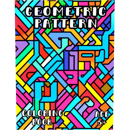 Sutton Eves Geometric Pattern Coloring Book: Mind Bending Shapes and Patterns Coloring Book for Kids and Adults 5+