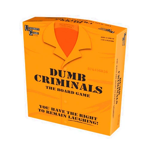 University Games, Dumb Criminals Board Game, for 2 to 4 Players Ages 12 and UpPerfect for Family or Adult Party Game Night