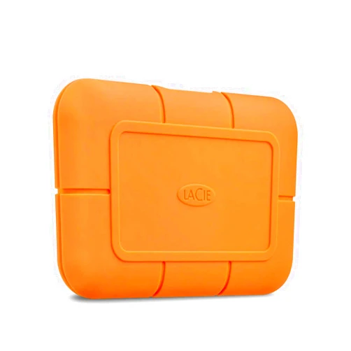 LaCie Rugged SSD 500GB, External SSD, USB-C, USB 3.0, Thunderbolt 3, Extreme water and 3m drop resistance, Mac, PC (STHR500800)