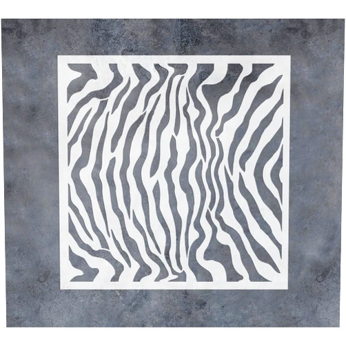 G GSS Designs GSS Designs Zebra Stencils for Painting on Wood Canvas Paper Fabric Floor Wall Tile Zebra Skin Stencils 12x12Inch Reusable DIY Art and Craft Stencils