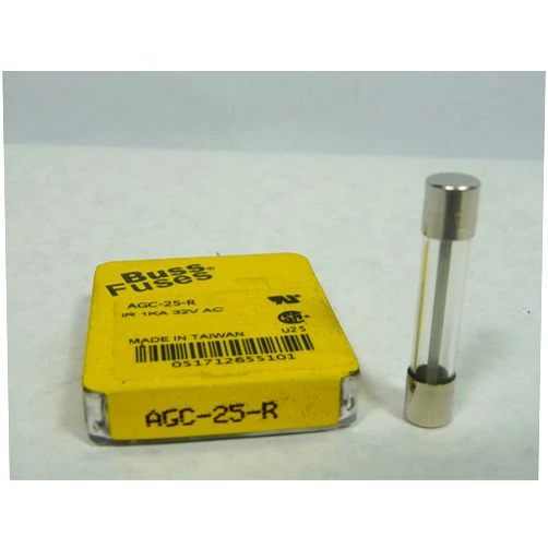 Bussmann AGC-25-R Fast Acting Glass Fuse 25A 32V 0.25x1.25