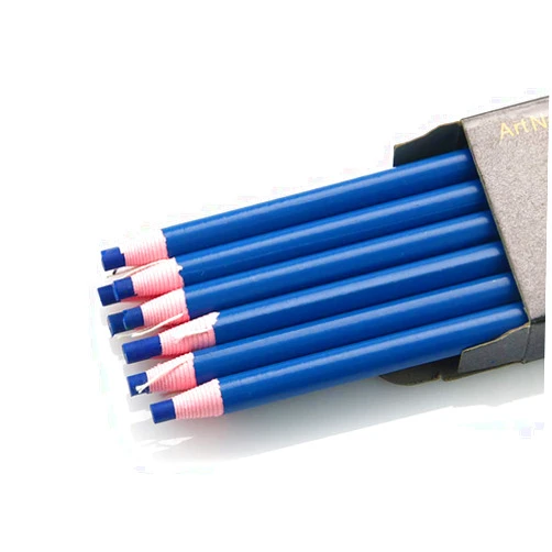 Lohas Select 12 Pieces Sewing Mark Pencil Tailor's Marking and Tracing Tools Free Cutting Crayons Sewing Fabric Pencil (Blue)