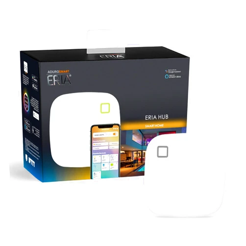 ERIA AduroSmart ERIA Smart Home Hub/Gateway, Compatible with ZigBee Lighting/Sensors/Plugs/Thermostats/Locks, Works with ERIA APP/Alexa/Google Assistant/Apple Shortcuts