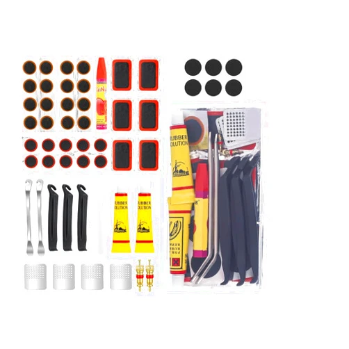 LBXX NEW Bike Tire Repair Kit, Bycicle Inner Tube Puncture Patch Kits, Vulcanizing Patches,Glueless Patchs,Lever for Motorcycle BMX Cycling MTB Road Mountain Bicycle A11