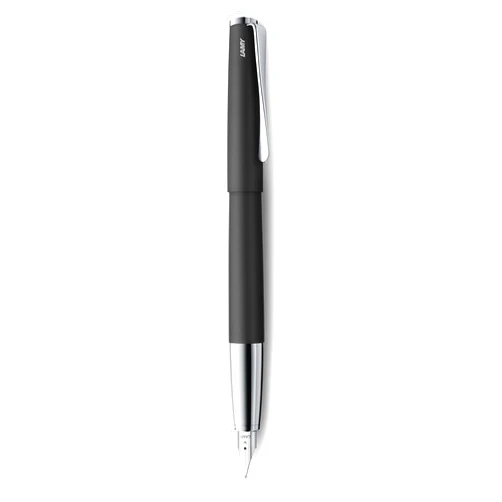 LAMY Black Studio Fountain Pen with Fine Nib and Blue Ink (L67F)