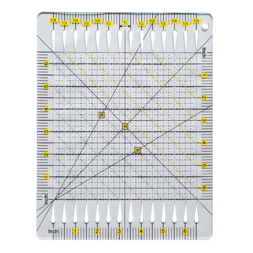 HONEYSEW Acrylic Quilt Cut Ruler Template for Quilting Fabric Cutting Crafts
