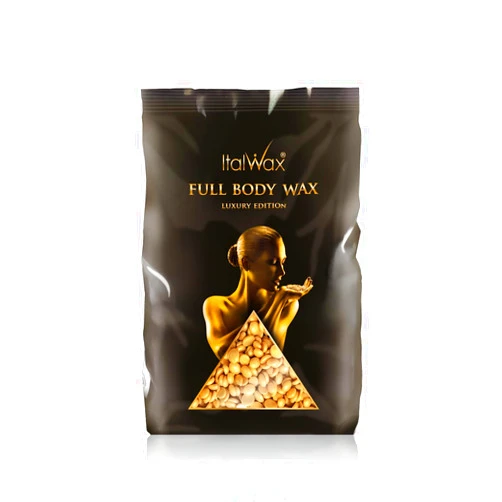 Italwax Luxury Full Body Wax - 1kg / 2.2lb - Hard wax beads for hair removal - Unscented - ideal for sensitive skins - Depilatory Cream, Film Wax - Full Body Wax Limited Edition
