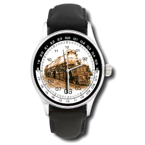 Discountzworld Classic Railway Regulator Vintage Sepia STEAM Engine Art Collectible Wrist Watch