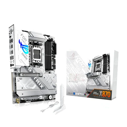 ASUS ROG Strix X870-A Gaming WiFi AMD AM5 X870 ATX Motherboard 16+2+2 Power Stages, Dynamic OC Switcher, Core Flex, DDR5 AEMP, WiFi 7, 4X M.2, PCIe® 5.0, Q-Release Slim, USB4®, AI OCing & Networking