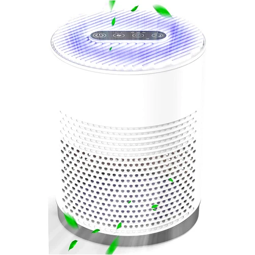 ALICOOL Air Purifiers - ALICOOL True H13 HEPA Air Filter Purifier for 99.97% Dust, Pollen, Mold Spores, Pets Hair, Asthma, Smoke, Sleep Mode and Night Light Air Purifiers for Bedroom Office Living Room