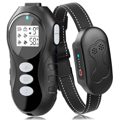 DDZ Rechargeable Dog Training Collar with Remote - Waterproof Dog Shock Collar, E Collar, for 20-150 lb Dogs, with Flashlight, Beep, Vibration, Shock 4 Training Modes for Large Medium Small Dogs