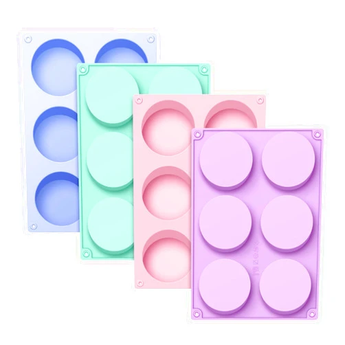 La chat 4 PCS Candy Molds, Silicone Oreo Cookie Chocolate molds for Candy, Cookies, Oreos, mini Soap, Cupcake, Pudding, Jello, Muffin, Non-Stick Cylinder Baking molds