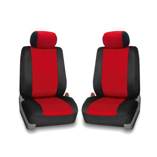 CarsCover Custom Fit 2015-2018 Ford F150 Pickup Truck Neoprene Car Front Seat Covers Red Rose & Black Sides Driver & Passenger Cover