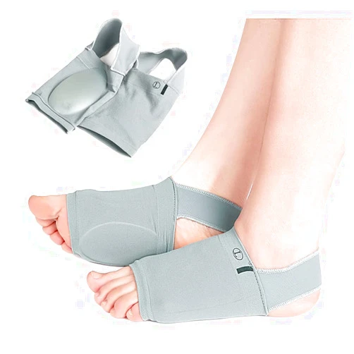 Price Xes Upgrade Metatarsal Compression Arch Support Sleeves with Gel Pad Inside - Arch Support Brace for Flat Foot & Plantar Fasciitis Pain Relief - Women & Men - 1 Pair (Gray)