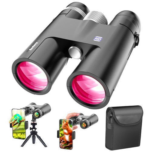 Bedeny 18X50 High Powered Binoculars for Adults with Upgraded Phone Adapter, Tripod and Tripod Adapter,Waterproof Compact Binoculars with Low Light Vision for Bird Watching,Travel,Sightseeing