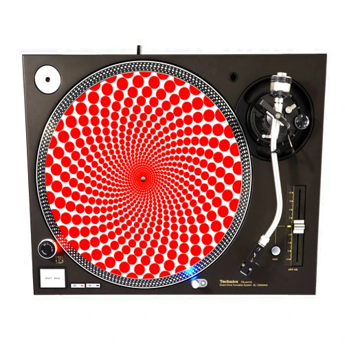 SDO Slipmats Red Dots - DJ Turntable Slipmat