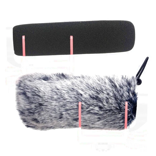 SUNMON Windscreen Muff and Foam for Rode VideoMic Go Mic Camera Microphone, DeadCat Go Indoor Outdoor Microphone Windshield (2 PACK)