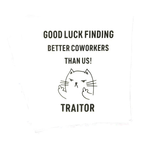 Aisosiks Good Luck Finding Better Coworkers Than US Napkins, Coworker Going Away Party Decorations, Office Coworker Goodbye Party Decorations, Coworker Farewell Leaving Job Decorations (5 x 5 In, 50-Pack)