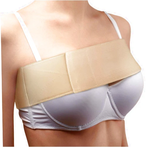 ARMSTRONG AMERICA Post Op Breast Augmentation Band | Breast Implant Chest Brace For Women | Compression Wrap Post Surgery Bra Belt | No Bounce Stabilizer Strap | Sport Bra Alternative For Running Working Out One Size