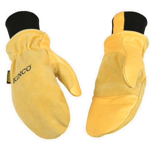 Kinco - Premium Leather Work and Ski Mitt with Nikwax Waterproof Wax, (901T)