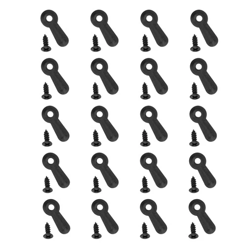 MroMax 100pcs Metal Frame Picture Turn Button Picture Frame Accessories Perfect for Hanging Pictures Black