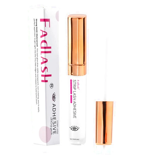 FADLASH Super Strong Hold Clear Eyelash Glue for False Lashes, Waterproof, Sensitive Eyes, 5g