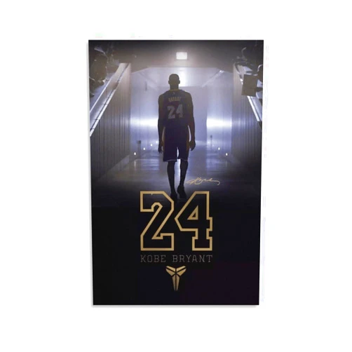 Generic kobe bryant poster Inspirational Poster (Unframe:12x18inch) Canvas Wall Art, Mentality Quote, Basketball Player Sports Home Decor, Motivational Artwork for Living Room Bedroom Gaming Room