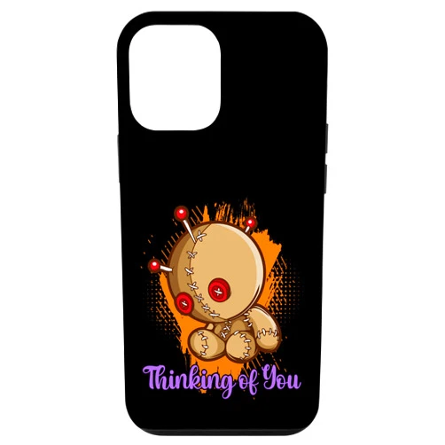Witch Spell Occult Voodoo Doll Needle Stitch Tees iPhone 12 mini Thinking Of You Voodoo Dolls Curse Witchcraft Black Magic Case