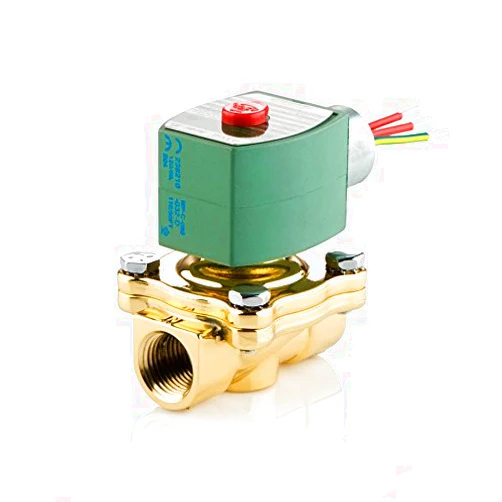 ASCO 8210G094-120/60,110/50 Brass Body Pilot Operated General Service Solenoid Valve, 1/2