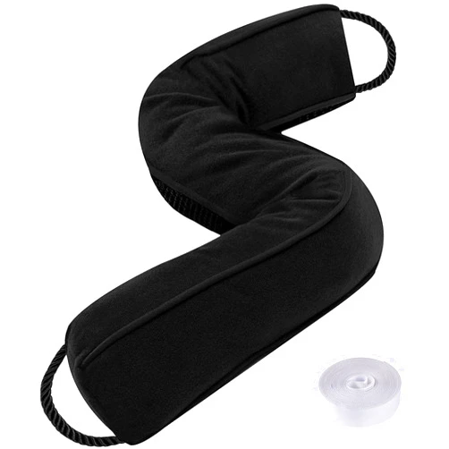Sunolga Door Draft Stopper Blocks Hot and Cold Air with Removable Washable Cover for Bottom of Door, All-Season Seal for Noise, Light, Under Door Sweep for Gaps Up to 3