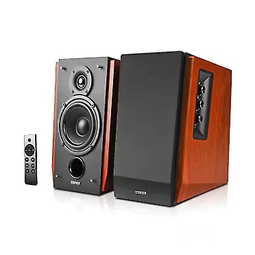 Edifier R1700BTs Active Bluetooth Bookshelf Speakers - 2.0 Wireless Near Field Studio Monitor Speaker - 66w RMS with Subwoofer Line Out