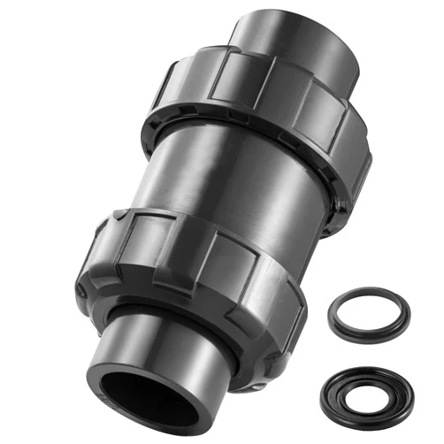 Catilon PVC True Union Check Valve, 1'' True Union Check Valve Full Port Utility Check Valve, UPVC Combination Check Valve for Backflow Prevention