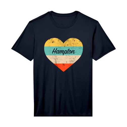 VA Hometown Love Retro Souvenir Apparel I Love Hampton Virginia Vintage Distressed Retro Performance T-Shirt