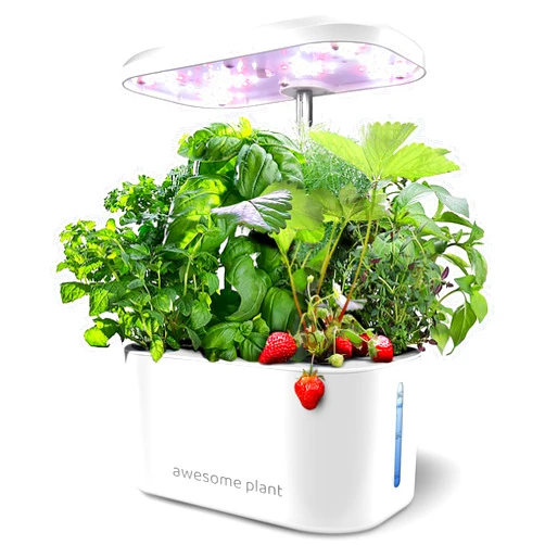 Awesome Plant 6Pro Hydroponics Growing System Kit (6 Pods), Indoor Garden Kit with 3L Watertank, 3 Grow Modes and Quiet Pump, Grow Herbs Lettuce Salad at Home Kit, Adjustable Height Up to 13