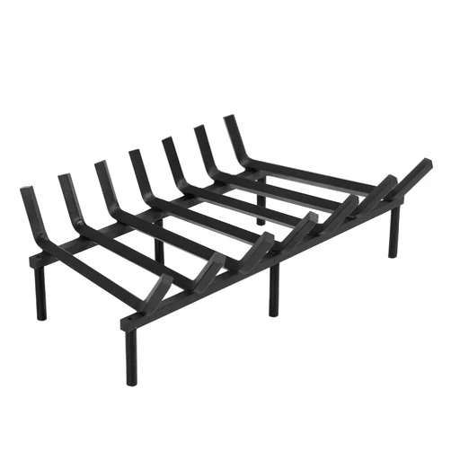 SINGLYFIRE Fireplace Grate 24 inch Heavy Duty Solid Steel Fireplace Log Holder 3/4
