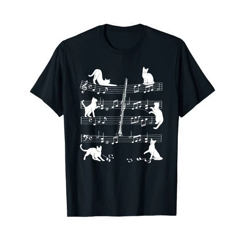 Clarinet Cats for Clarinetist Cat Women and Men Clarinetist Cats for Cat loving Clarinet player T-Shirt