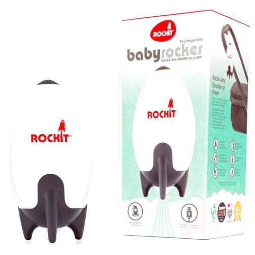 Rockit Rocker Rechargeable Version, Rock-it Portable Baby Rocker Rocks Any Stroller, Carriage, Pushchair or Buggy. Gently Rocks Your Baby to Sleep.