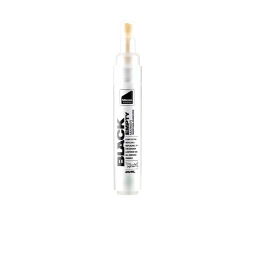 Montana Black Empty Marker, 10mm, Chisel (044260), White