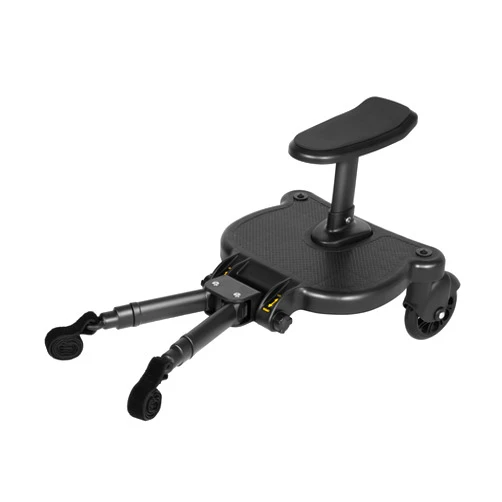 EurHomePlus 2-in-1 Stroller Ride Board with Detachable Seat, Universal Adjustable Stroller Glider Board Rider Stroller Glider Standing Board, Holds ren Up to 55lbs, Compatible with Most Strollers
