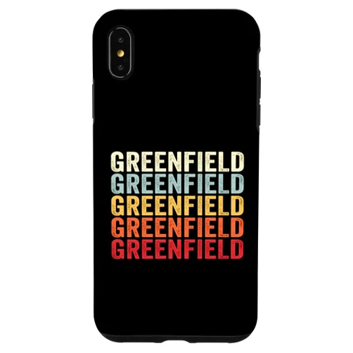 Greenfield California Greenfield CA Retro Vintage iPhone XS Max Greenfield California Greenfield CA Retro Vintage Text Case
