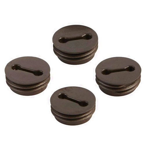BELL Hubbell-Bell 5269-2 (4-Pack) Weatherproof Accessories with Closure Plug, Bronze, 1/2 In.