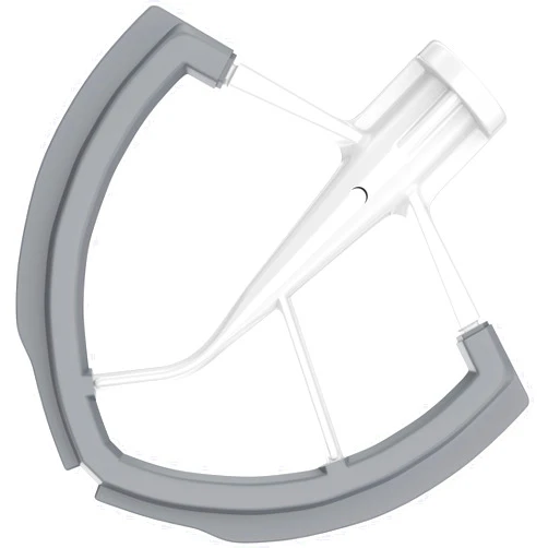 XINCAN 6 Quart Tilt-Head Flat Beater for KitchenAid Stand Mixer, Kitchen Aid Paddle Accessories Both-Sides Silicone Edge Bowl Scraper, Mixer Attachments, White.