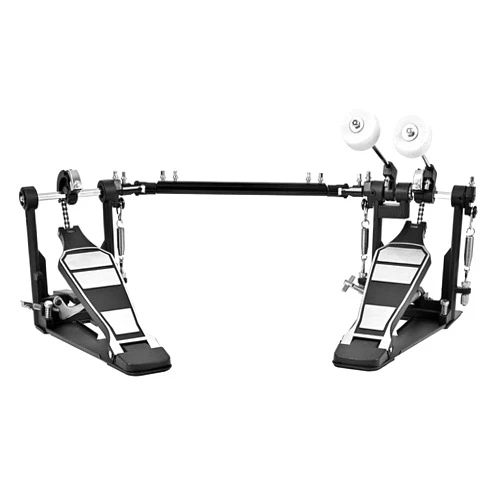 Tipatyard Double Bass Drum Pedals Double Drum Pedal for Drum Set Kit and Electronic Drums | Single Chain (Double Bass Drum Pedals)