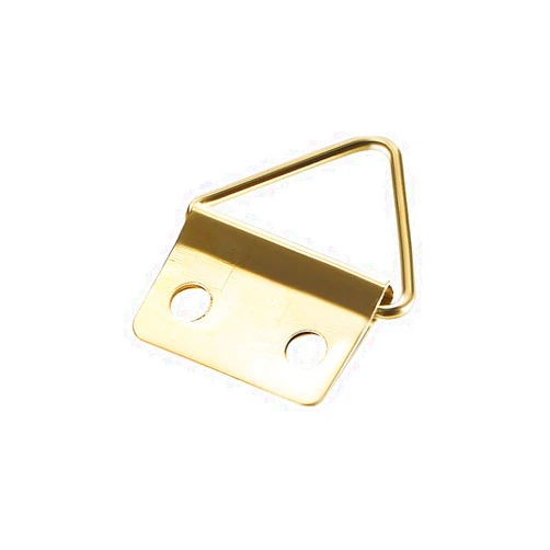 uxcell Triangle Ring Picture Hangers, 24mm x 18mm Golden Assortment Kit for Photo Hanging Solutions, 50 Pcs