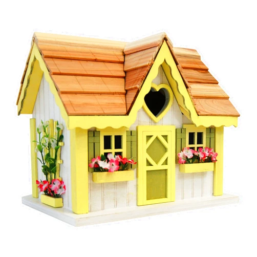 Home Bazaar HB-9516S Sweetheart Cottage Birdhouse, Multi