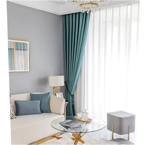 ChrisPow Blackout Curtain, Room Darkening Super Soft Home Decoration Window Drapes Thermal Insulated Noise Reducing Drapery Great for Living Room Bedroom Office, 1 Curtain Panel-blue-197x106in(W*L)